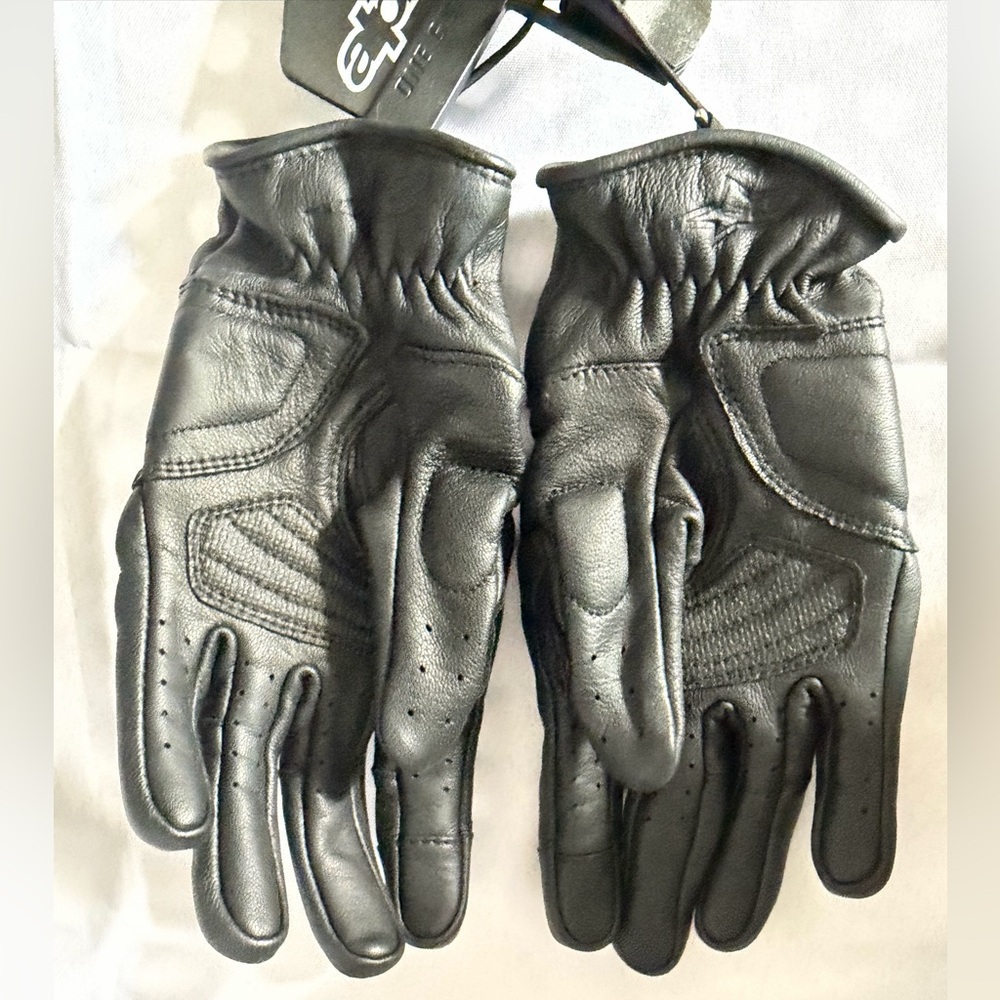 Alpinestars Black Leather Riding Gloves Women Stella Vika V2 Gloves - Picture 2 of 4